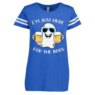 I’M Just Here For The Boos Costume Funny Halloween Meaningful Gift Enza Ladies Jersey Football T-Shirt