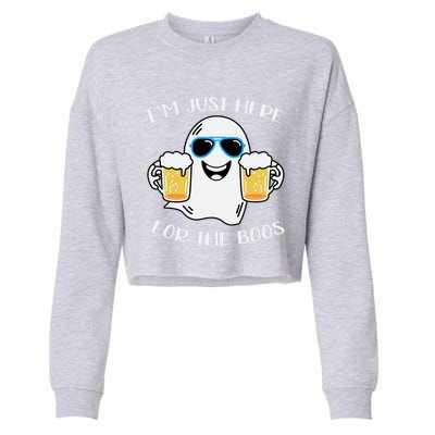 I’M Just Here For The Boos Costume Funny Halloween Meaningful Gift Cropped Pullover Crew