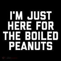 IM Just Here For The Boiled Peanuts Funny Georgia Food Flatbill Hat