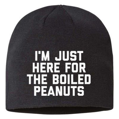 IM Just Here For The Boiled Peanuts Funny Georgia Food Sustainable Beanie