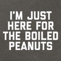 IM Just Here For The Boiled Peanuts Funny Georgia Food Cotton Canvas Backpack