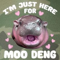 IM Just Here For The Moo Deng Legacy Tie Dye Trucker Hat