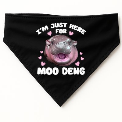 IM Just Here For The Moo Deng USA-Made Doggie Bandana