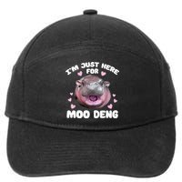 IM Just Here For The Moo Deng 7-Panel Snapback Hat