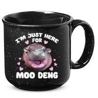 IM Just Here For The Moo Deng 15oz Campfire Ceramic Mug