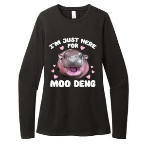 IM Just Here For The Moo Deng Womens CVC Long Sleeve Shirt