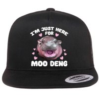IM Just Here For The Moo Deng Flatbill Hat