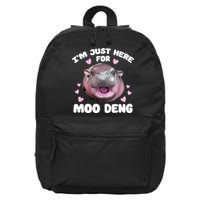 IM Just Here For The Moo Deng 16 in Basic Backpack
