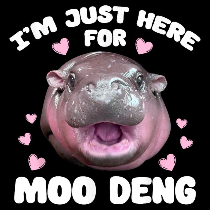 IM Just Here For The Moo Deng 16 in Basic Backpack