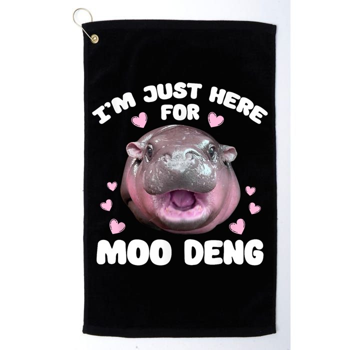 IM Just Here For The Moo Deng Golf Towel