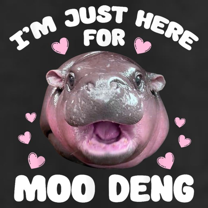 IM Just Here For The Moo Deng Golf Towel