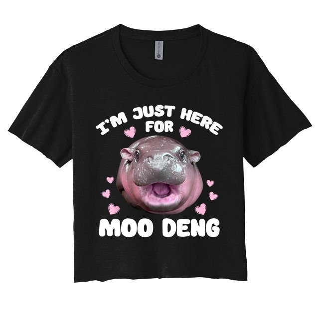 IM Just Here For The Moo Deng Crop Top