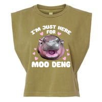 IM Just Here For The Moo Deng Garment-Dyed Women's Muscle Tee