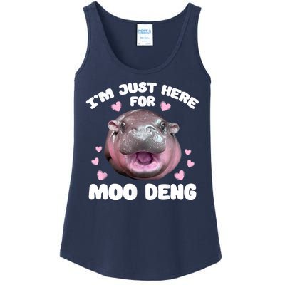 IM Just Here For The Moo Deng Ladies Essential Tank