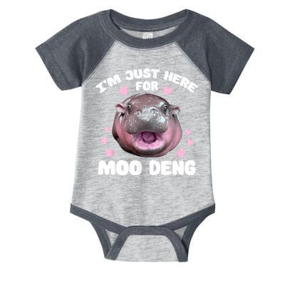 IM Just Here For The Moo Deng Infant Baby Jersey Bodysuit