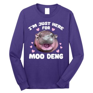 IM Just Here For The Moo Deng Long Sleeve Shirt