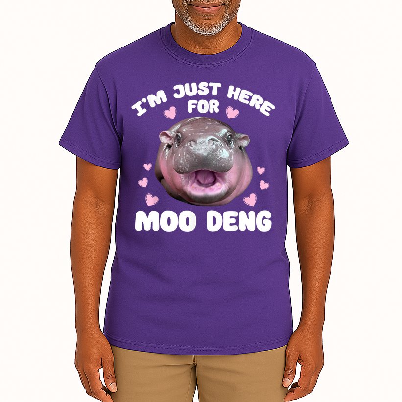 IM Just Here For The Moo Deng Tall T-Shirt