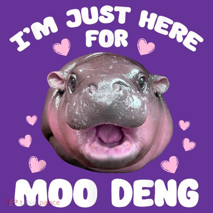 IM Just Here For The Moo Deng Button