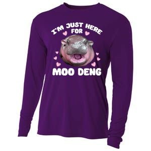 IM Just Here For The Moo Deng Cooling Performance Long Sleeve Crew