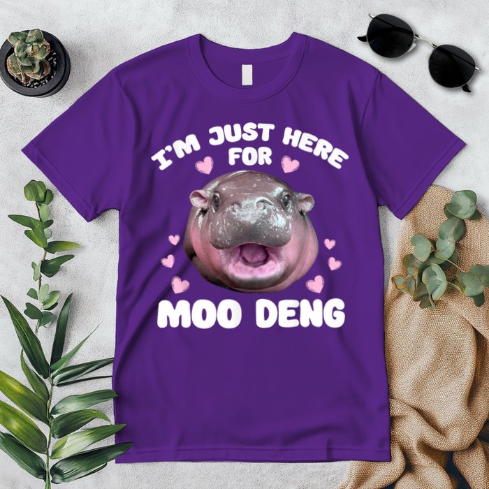 IM Just Here For The Moo Deng Premium T-Shirt