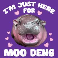 IM Just Here For The Moo Deng Baby Bodysuit