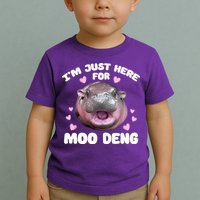IM Just Here For The Moo Deng Toddler T-Shirt