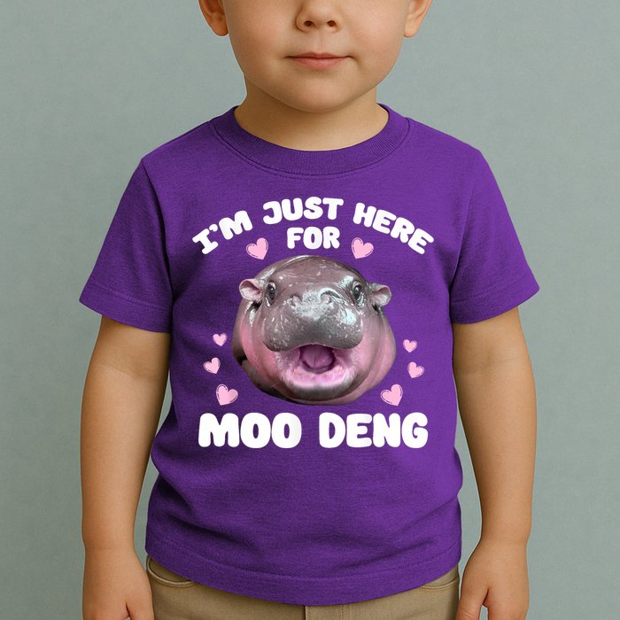 IM Just Here For The Moo Deng Toddler T-Shirt