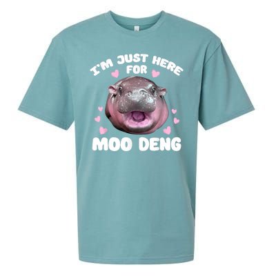 IM Just Here For The Moo Deng Sueded Cloud Jersey T-Shirt