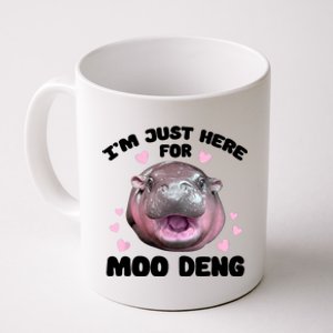 IM Just Here For The Moo Deng Coffee Mug