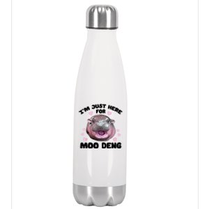 IM Just Here For The Moo Deng Stainless Steel Insulated Water Bottle