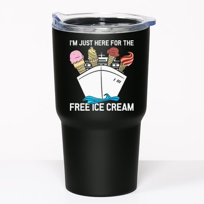 I'm Just Here For The Free Ice Cream Funny Cruise Tumbler