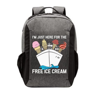I'm Just Here For The Free Ice Cream Funny Cruise Vector Backpack