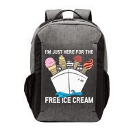 I'm Just Here For The Free Ice Cream Funny Cruise Vector Backpack