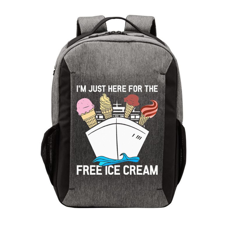I'm Just Here For The Free Ice Cream Funny Cruise Vector Backpack
