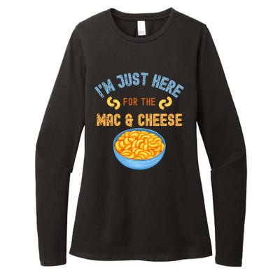 I'm Just Here For The Mac And Cheese Funny Food Humor Womens CVC Long Sleeve Shirt