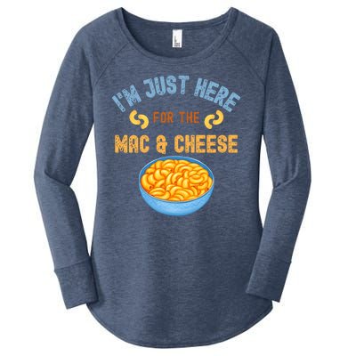 I'm Just Here For The Mac And Cheese Funny Food Humor Women's Perfect Tri Tunic Long Sleeve Shirt