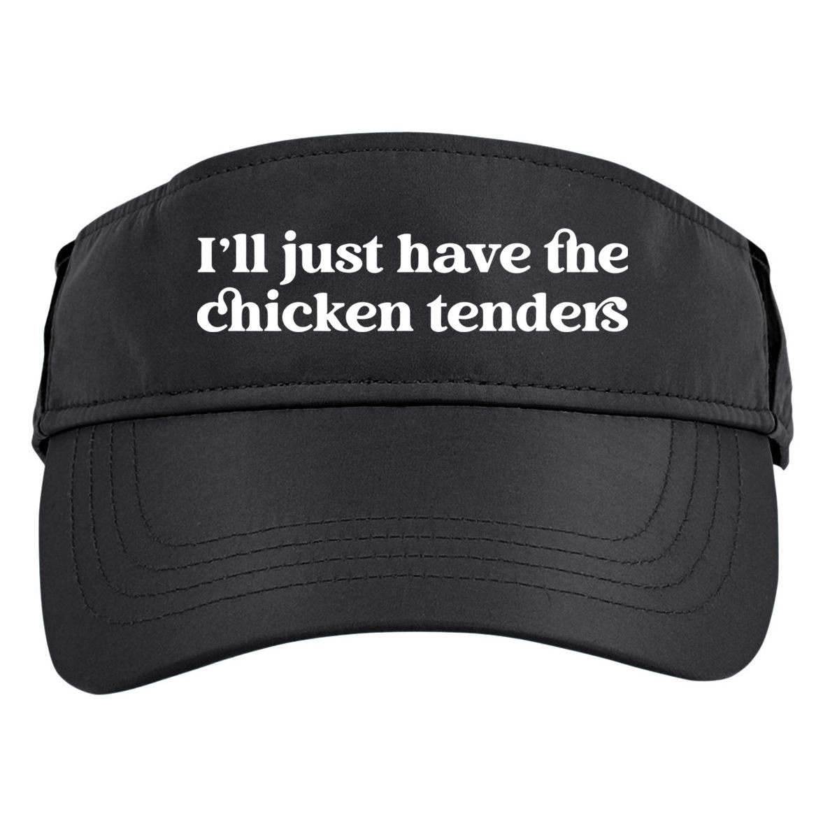 ILl Just Have The Chicken Tenders Christmas Chicken Nugget Adult Drive Performance Visor