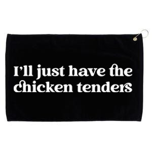 ILl Just Have The Chicken Tenders Christmas Chicken Nugget Grommeted Golf Towel