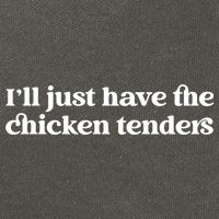 ILl Just Have The Chicken Tenders Christmas Chicken Nugget Cotton Canvas Backpack