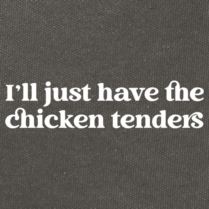 ILl Just Have The Chicken Tenders Christmas Chicken Nugget Cotton Canvas Backpack