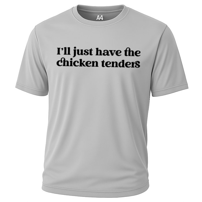 ILl Just Have The Chicken Tenders Christmas Chicken Nugget Cooling Performance Crew T-Shirt