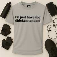 ILl Just Have The Chicken Tenders Christmas Chicken Nugget Cooling Performance Crew T-Shirt