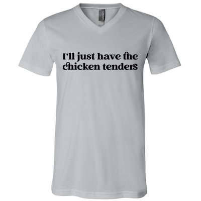 ILl Just Have The Chicken Tenders Christmas Chicken Nugget V-Neck T-Shirt