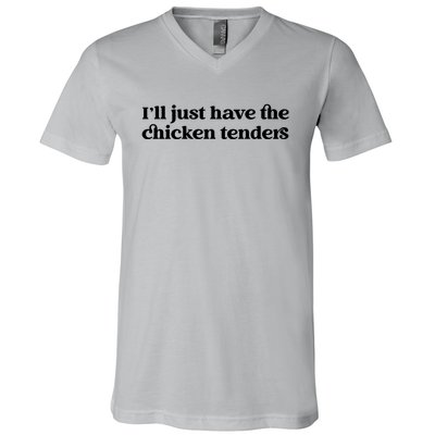 ILl Just Have The Chicken Tenders Christmas Chicken Nugget V-Neck T-Shirt