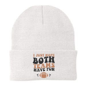 I just hope both teams have fun funny American football Knit Cap Winter Beanie