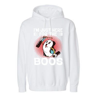 IM Just Here For The Boos Gift Garment-Dyed Fleece Hoodie