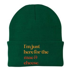 Im Just Here For The Mac And Cheese Thanksgiving Knit Cap Winter Beanie