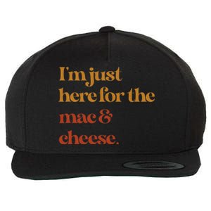 Im Just Here For The Mac And Cheese Thanksgiving Wool Snapback Cap