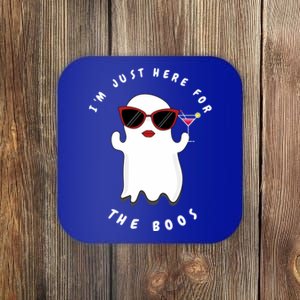 IM Just Here For The Boos Women Funny Halloween Ghost Coaster