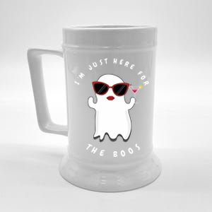 IM Just Here For The Boos Women Funny Halloween Ghost Beer Stein